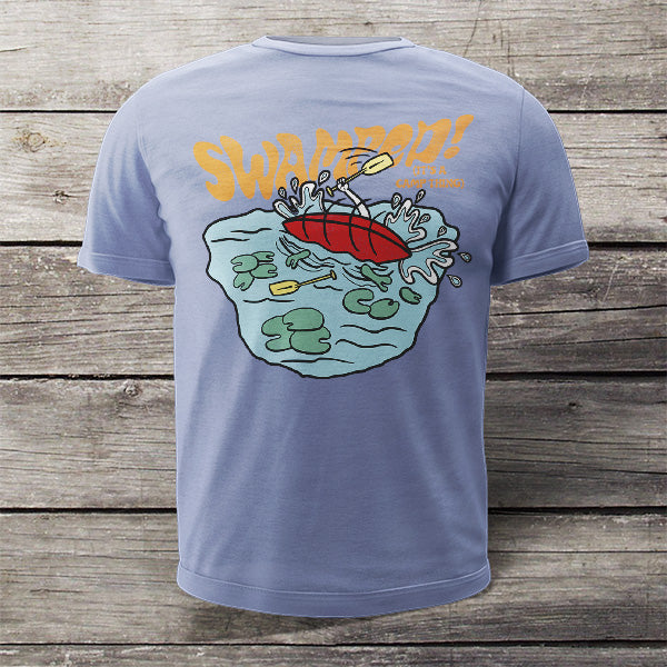 Swamped - a canoeing adventure T-shirt