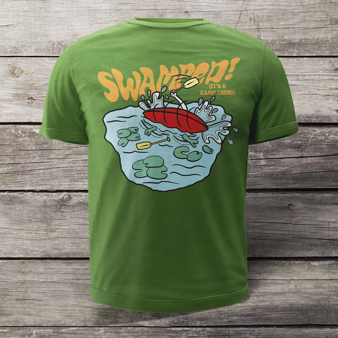 Swamped - a canoeing adventure T-shirt