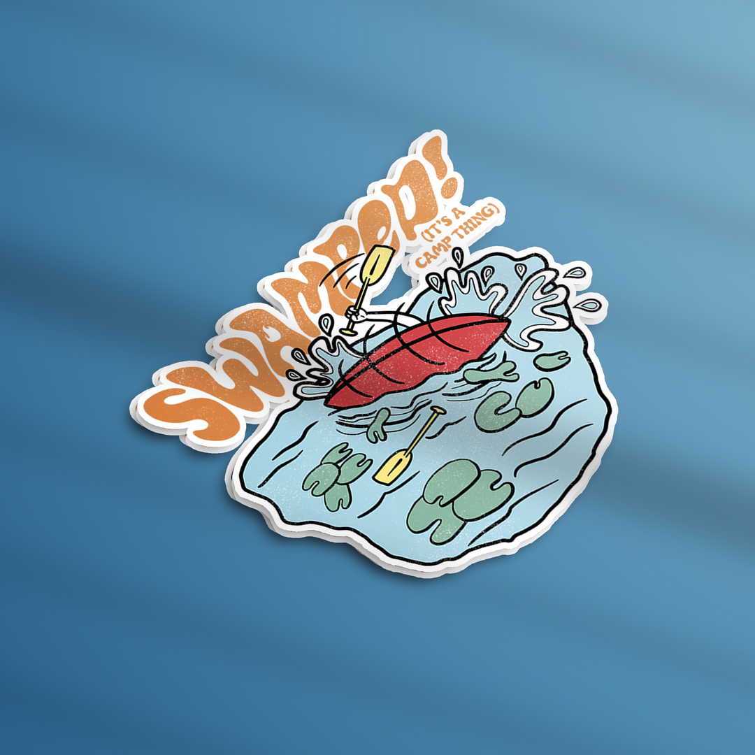 Swamped Sticker From It's A Camp Thing!